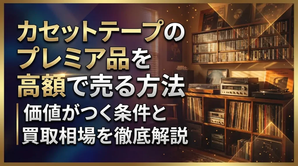カセットテープのプレミア品を高額で売る方法｜価値がつく条件と買取相場を徹底解説