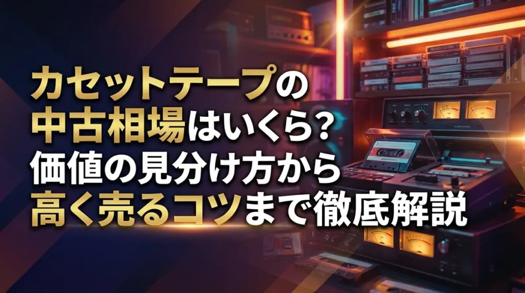カセットテープの中古相場はいくら？価値の見分け方から高く売るコツまで徹底解説