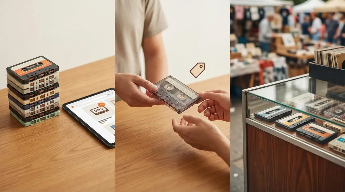 カセットテープを売る3つの方法|メリット・デメリット比較