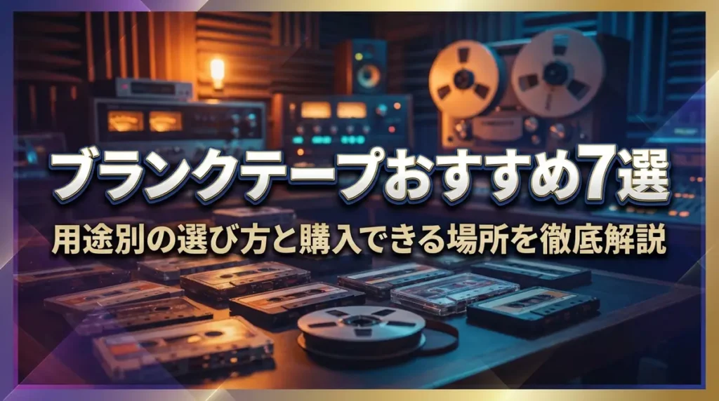 ブランクテープおすすめ7選｜用途別の選び方と購入できる場所を徹底解説