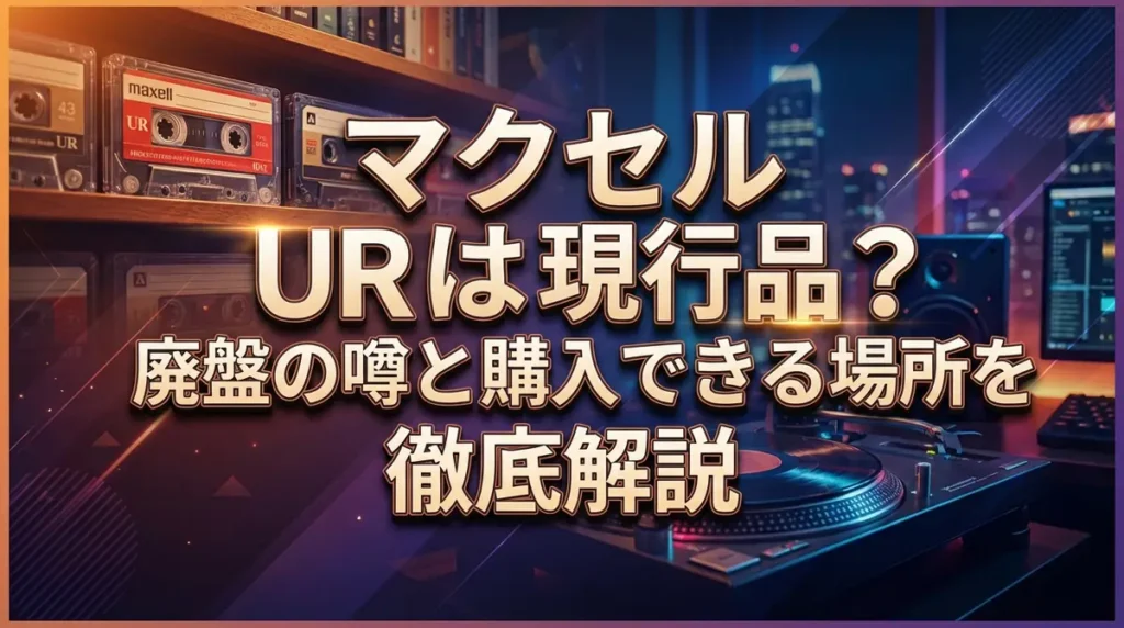 マクセル URは現行品？廃盤の噂と購入できる場所を徹底解説