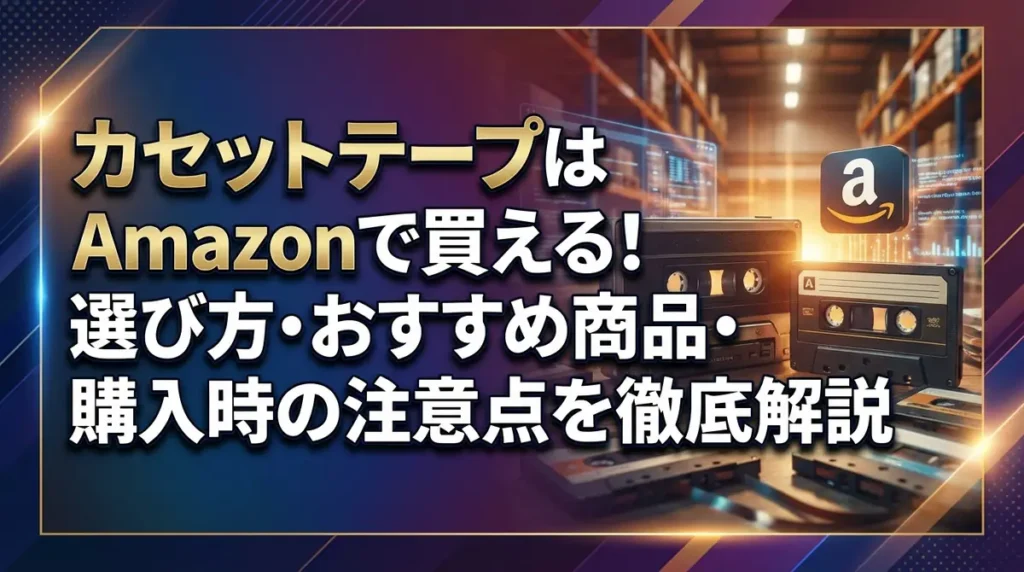 カセットテープはAmazonで買える！選び方・おすすめ商品・購入時の注意点を徹底解説