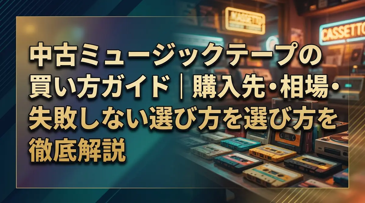 中古ミュージックテープの買い方ガイド|購入先・相場・失敗しない選び方を徹底解説
