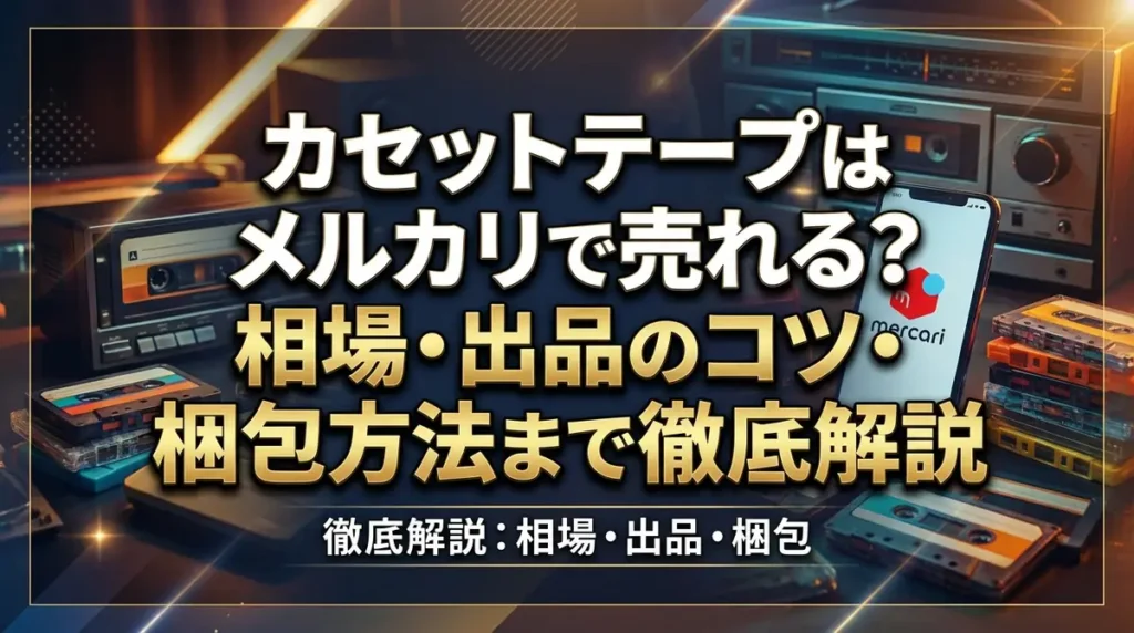 カセットテープはメルカリで売れる？相場・出品のコツ・梱包方法まで徹底解説