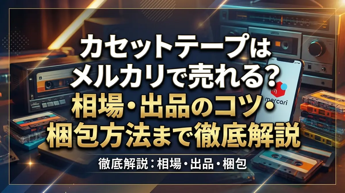 カセットテープはメルカリで売れる？相場・出品のコツ・梱包方法まで徹底解説