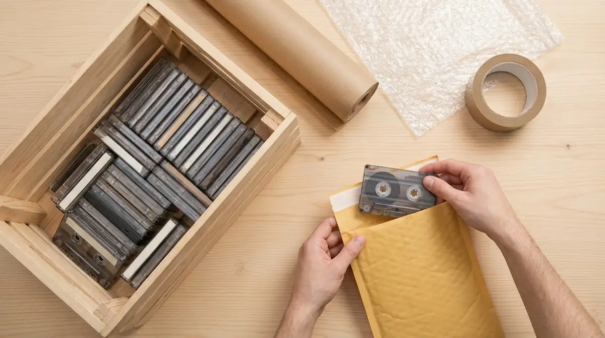 カセットテープの梱包・発送方法｜破損を防ぐポイント