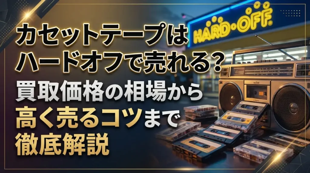 カセットテープはハードオフで売れる？買取価格の相場から高く売るコツまで徹底解説