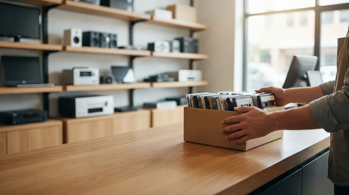 ハードオフにカセットテープを持ち込む手順と流れ