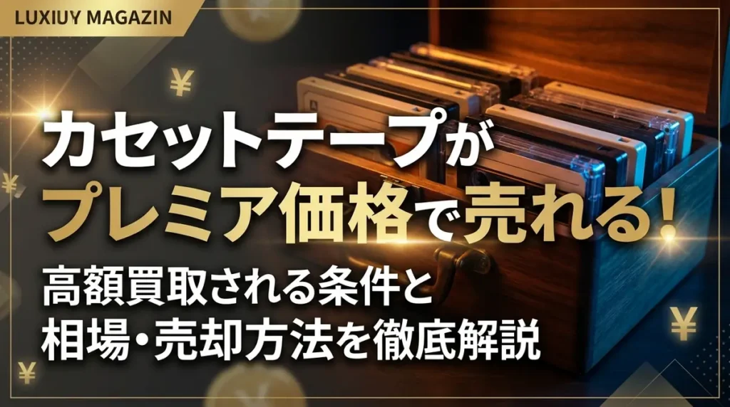 カセットテープがプレミア価格で売れる！高額買取される条件と相場・売却方法を徹底解説
