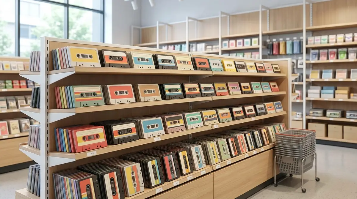 ダイソーのカセットテープ|売り場・種類・在庫状況