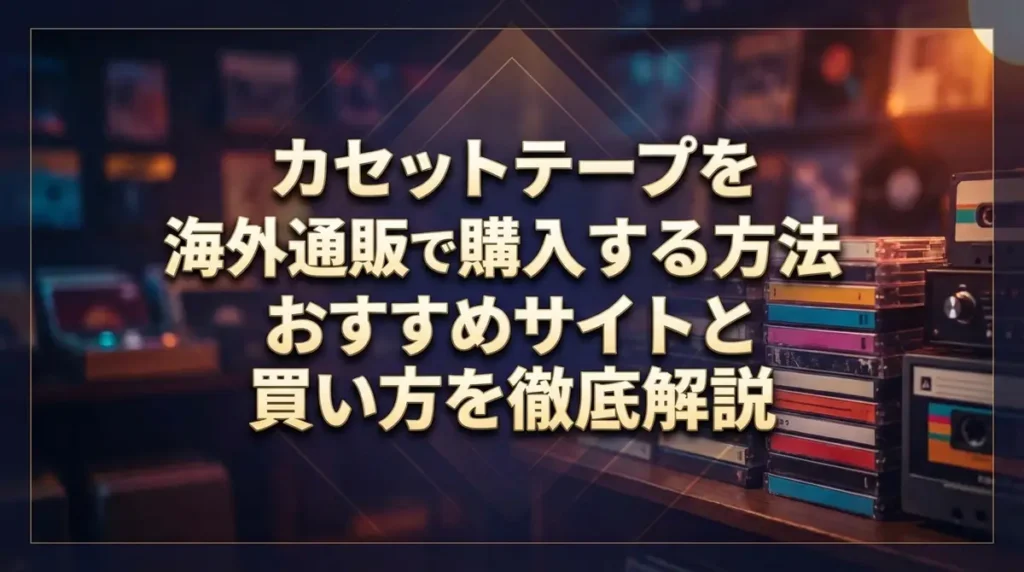 カセットテープを海外通販で購入する方法｜おすすめサイトと買い方を徹底解説