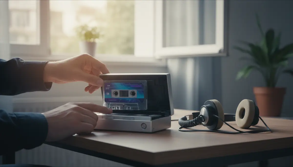 カセットウォークマンの使い方②｜テープの入れ方と再生方法