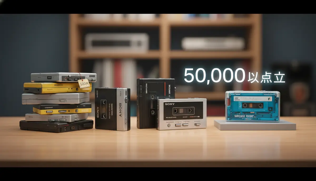 カセットウォークマンの買取相場は500円〜5万円以上|価格帯を解説