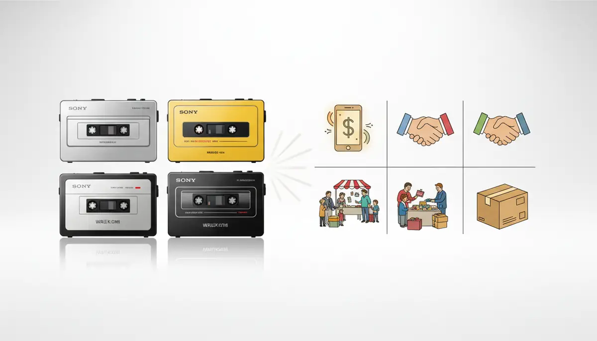カセットウォークマンを売る4つの方法を徹底比較